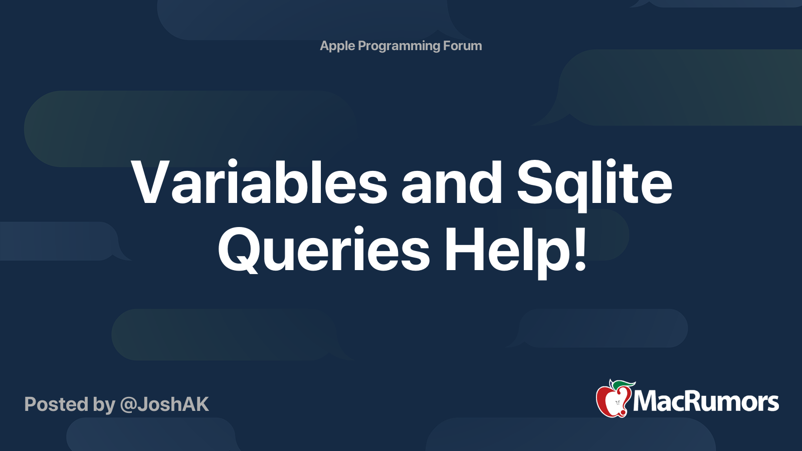 variables-and-sqlite-queries-help-macrumors-forums