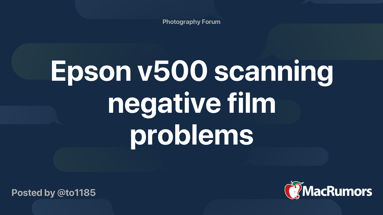 Epson v500 scanning negative film problems MacRumors Forums