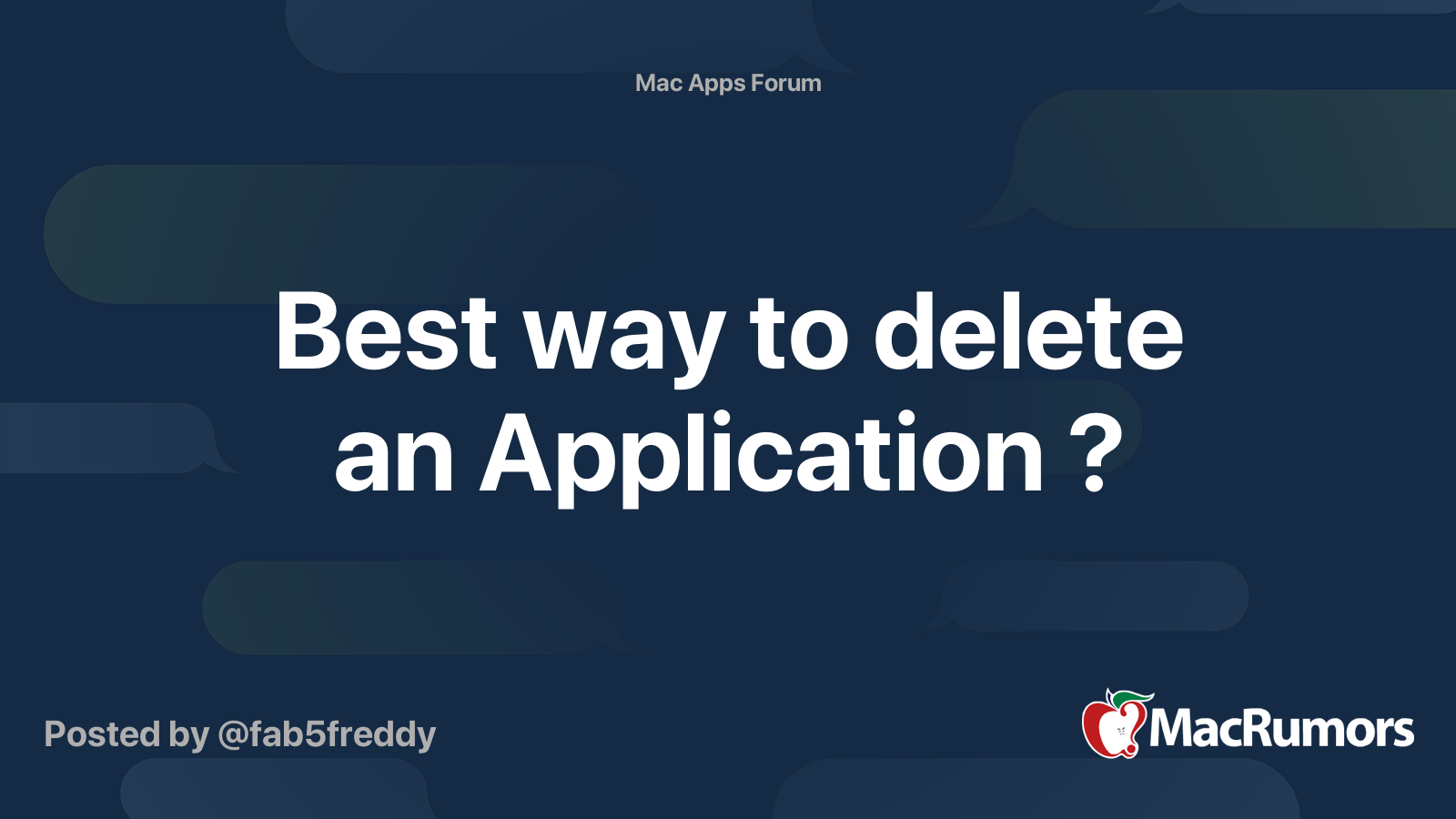 best-way-to-delete-an-application-macrumors-forums