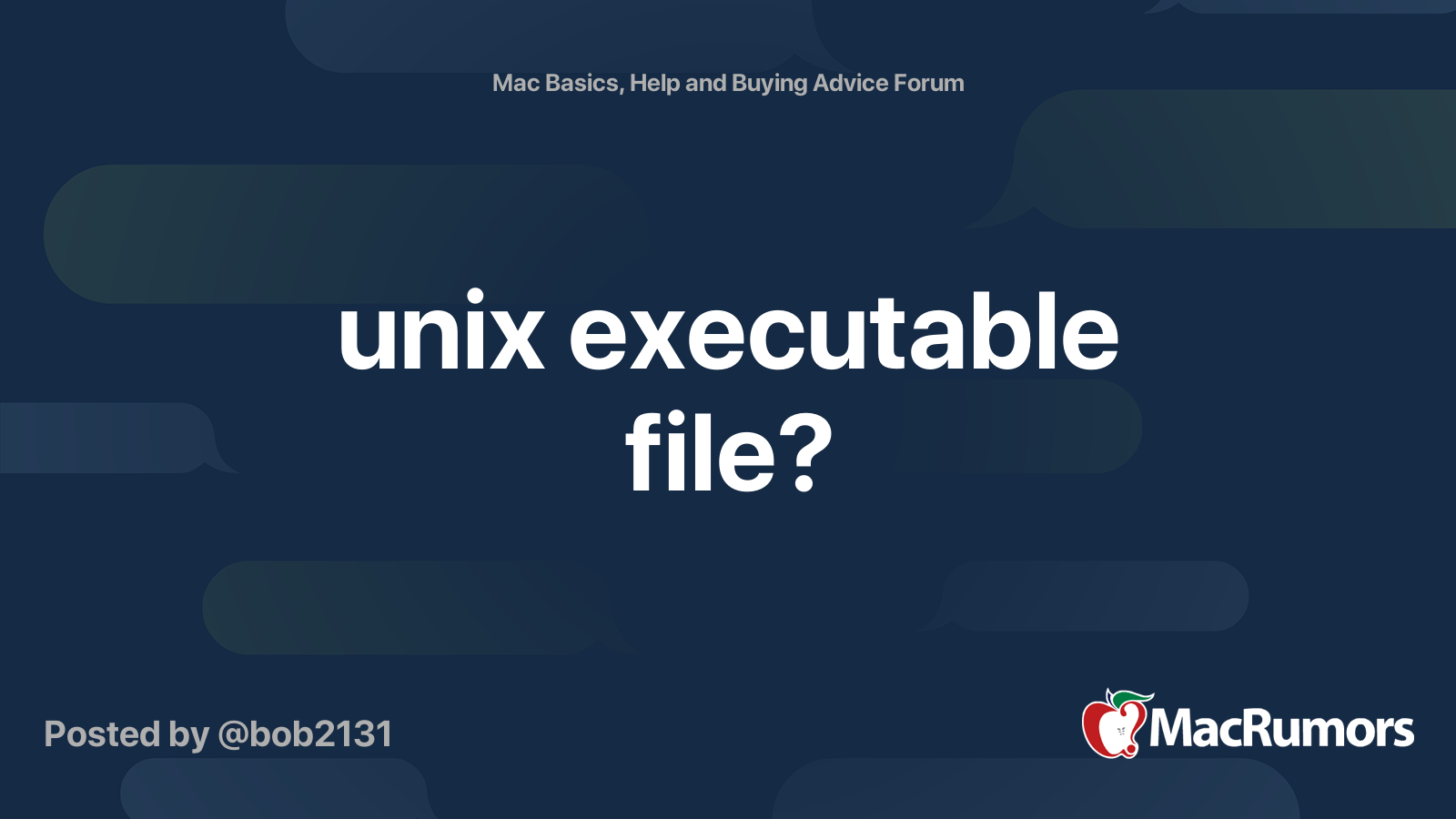 how to read unix executable file on mac