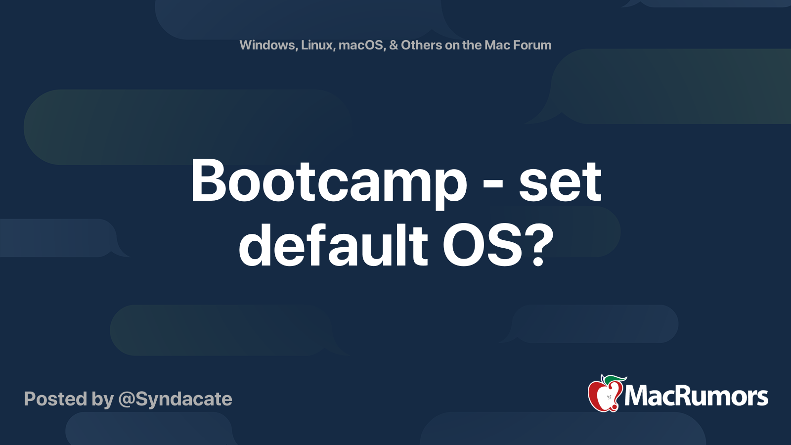 Как в bootcamp перейти на mac os обратно