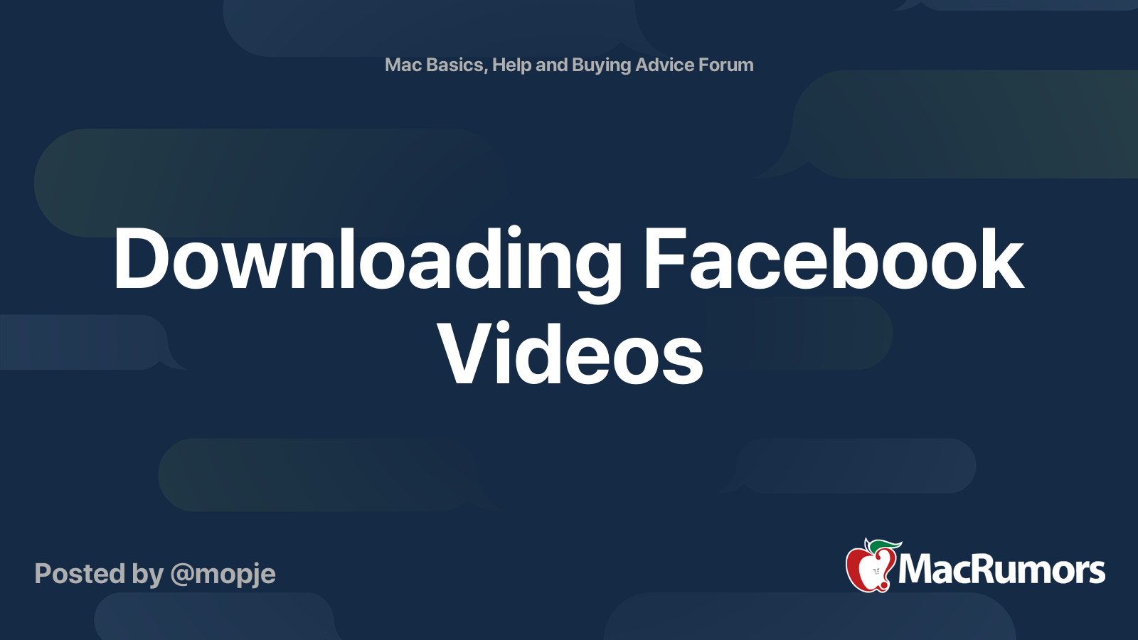Download Facebook Videos Mac Safari