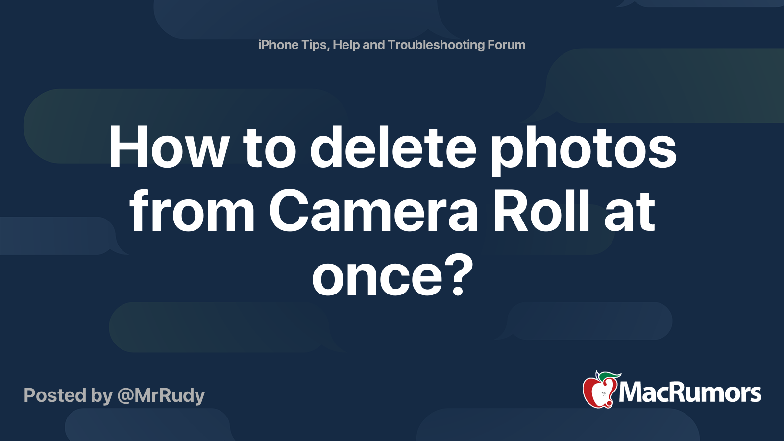 how-to-delete-photos-from-camera-roll-at-once-macrumors-forums