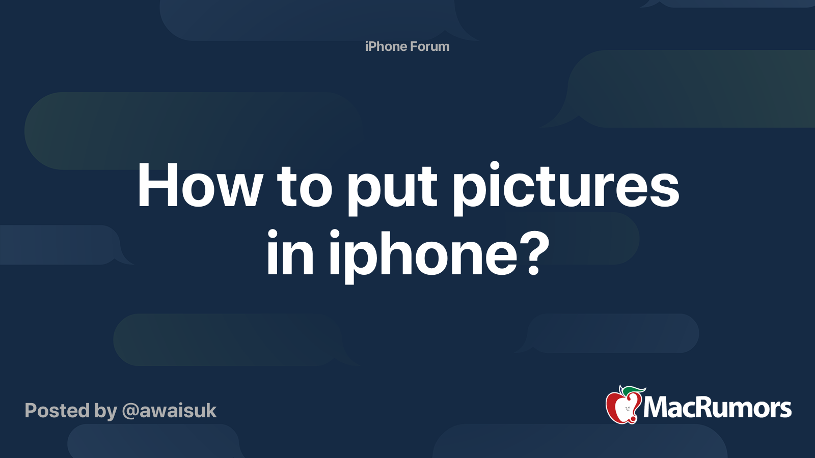 how-to-put-pictures-in-iphone-macrumors-forums