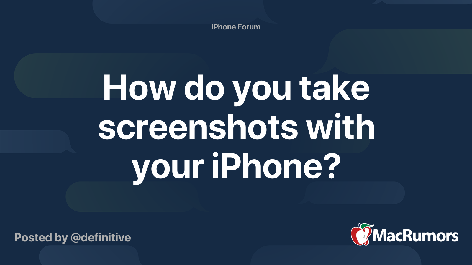 how-do-you-take-screenshots-with-your-iphone-macrumors-forums