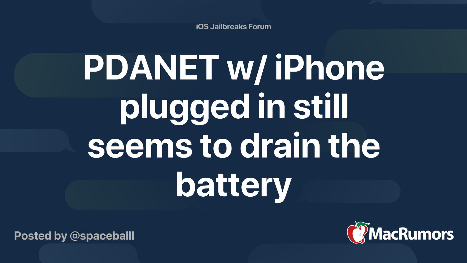 w/ iPhone plugged in still seems to drain the battery