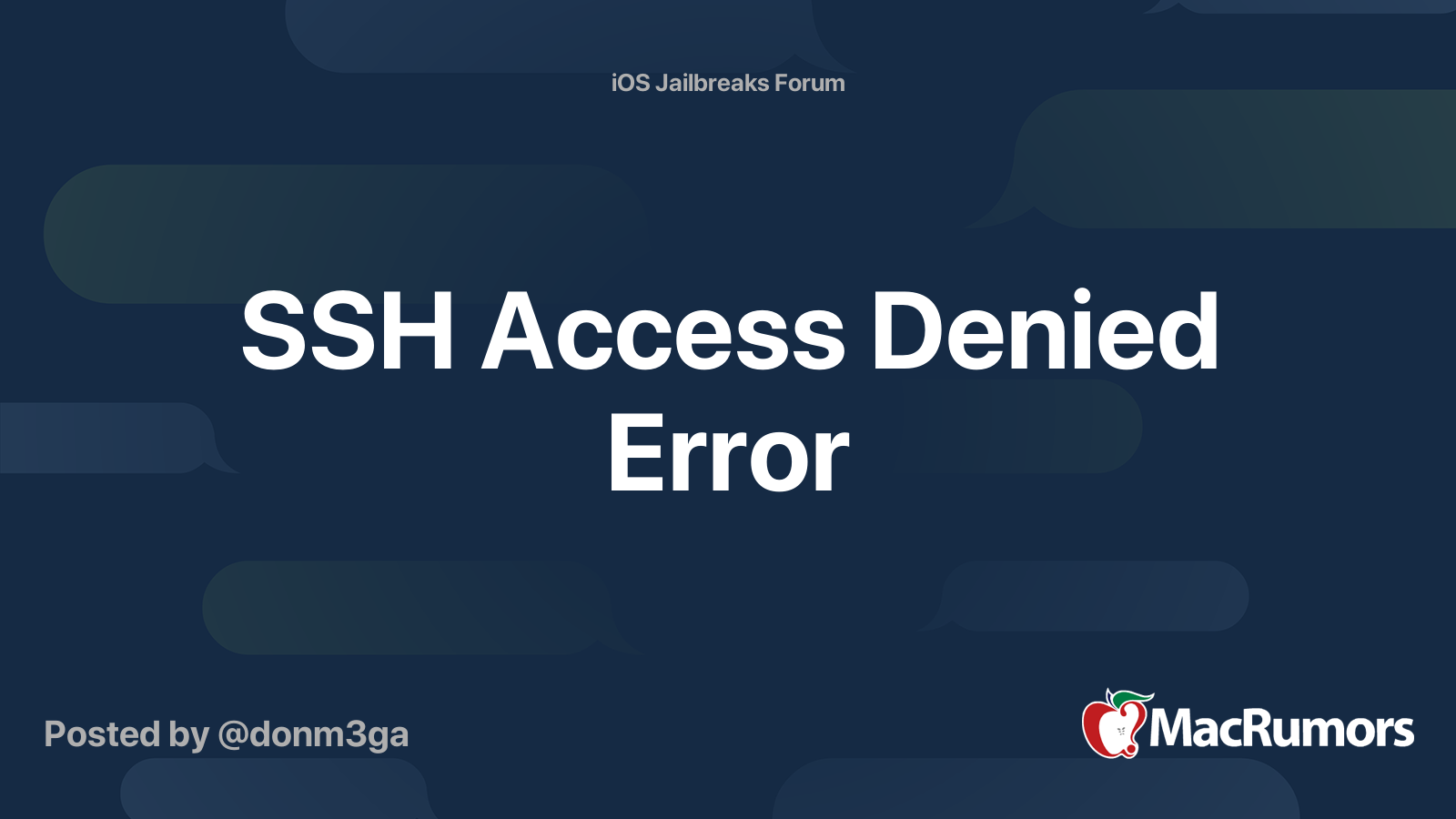 Ssh access