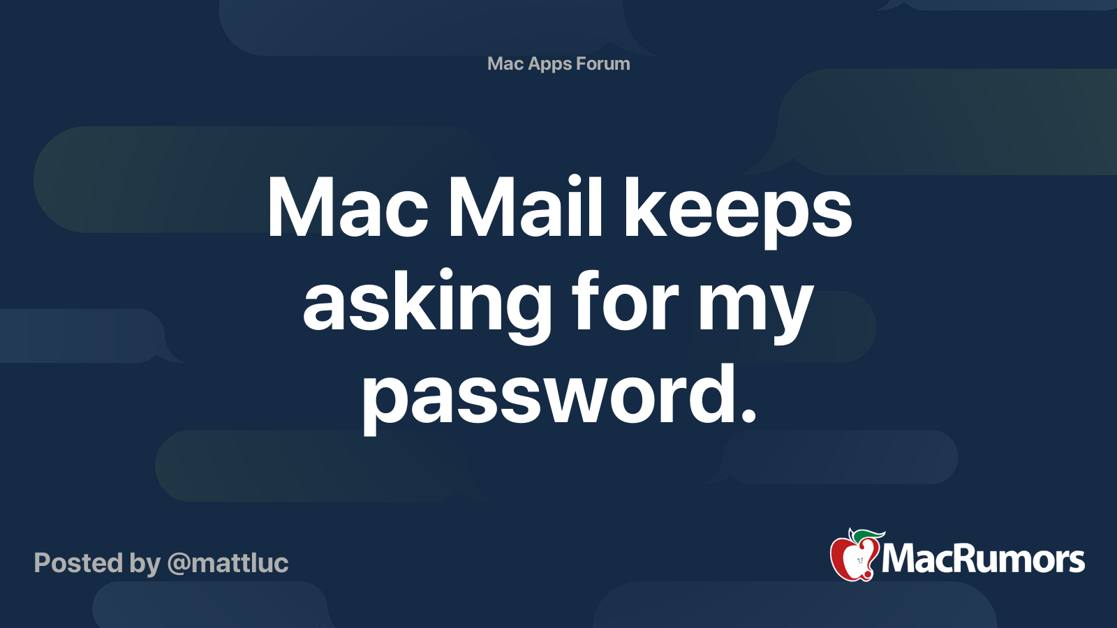 where is my mac mail password