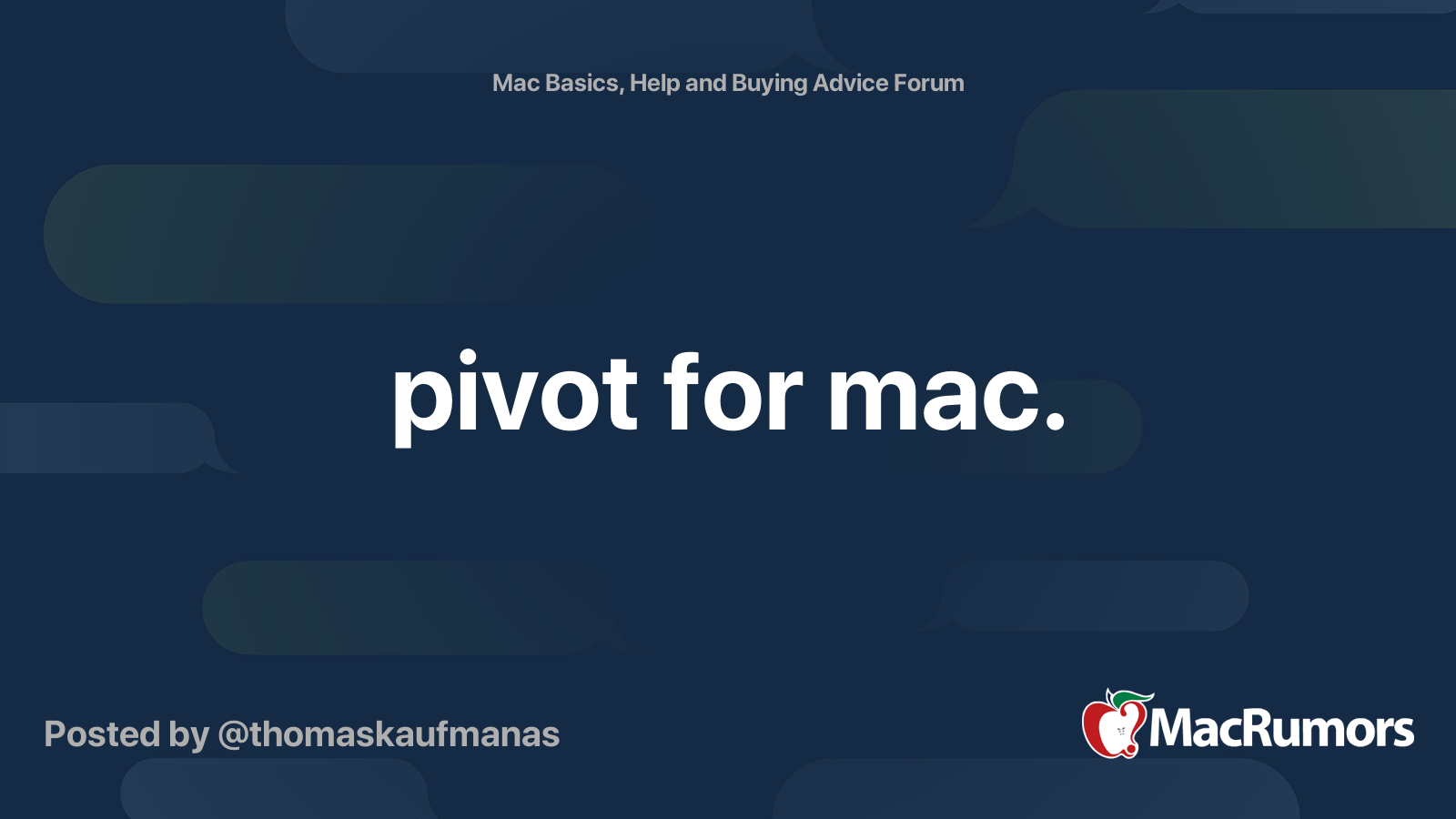 Pivot pong mac os catalina