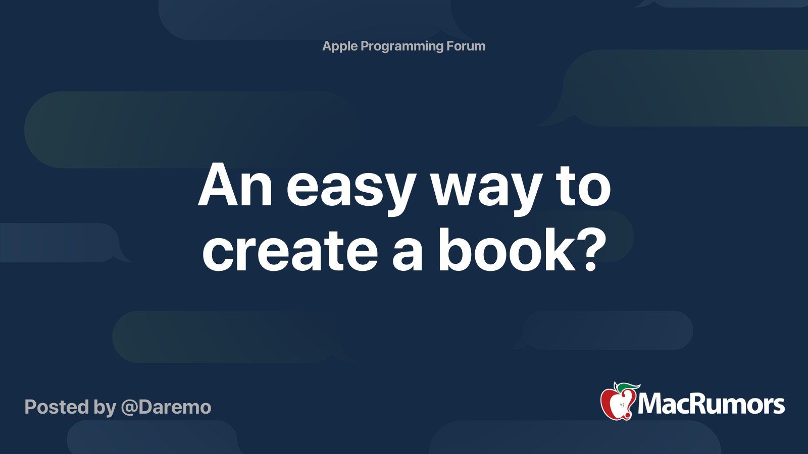 an-easy-way-to-create-a-book-macrumors-forums