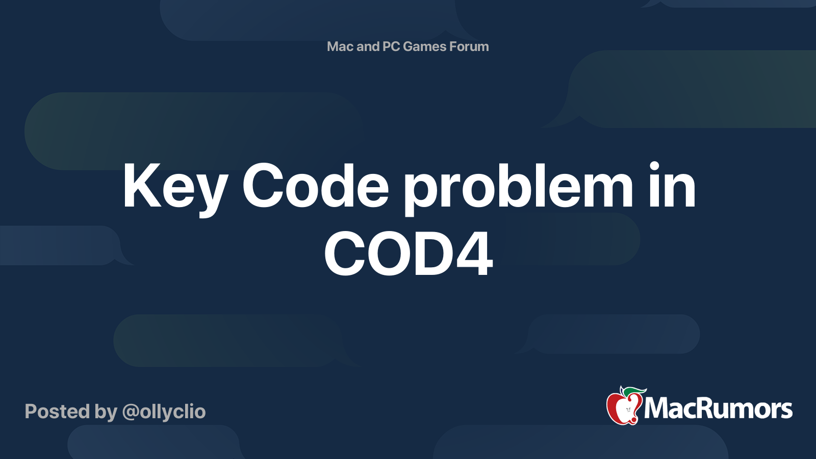 Cod4 Key Code Error
