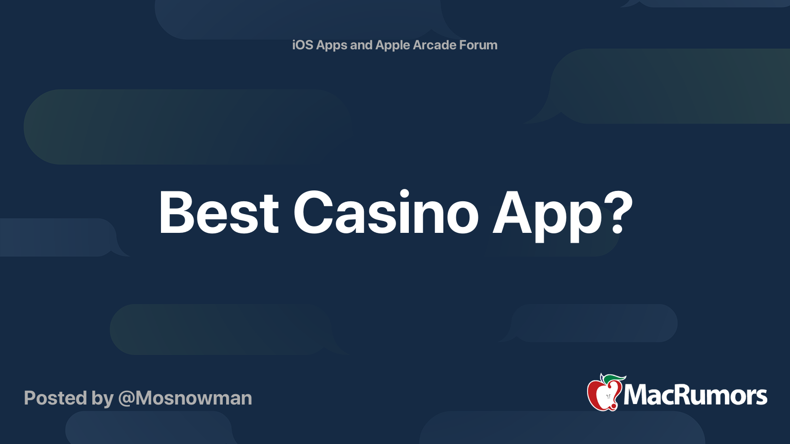 Best Casino App?   MacRumors Forums