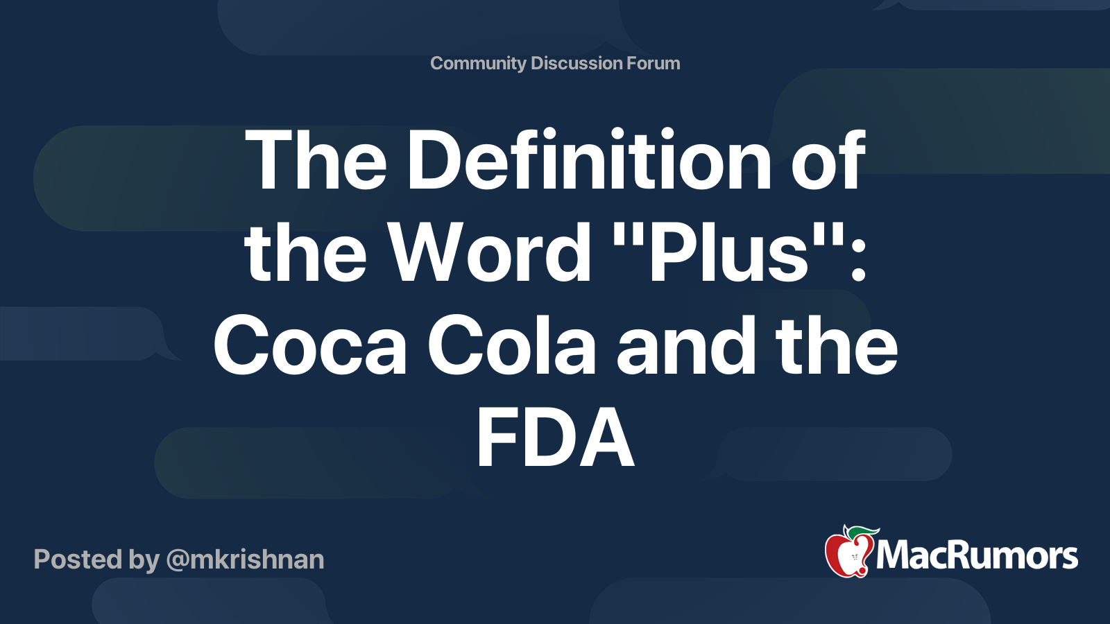 the-definition-of-the-word-plus-coca-cola-and-the-fda-macrumors-forums