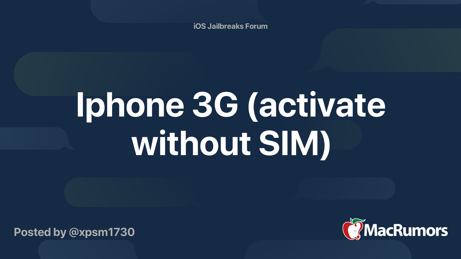 Не работает 3g iphone 3g