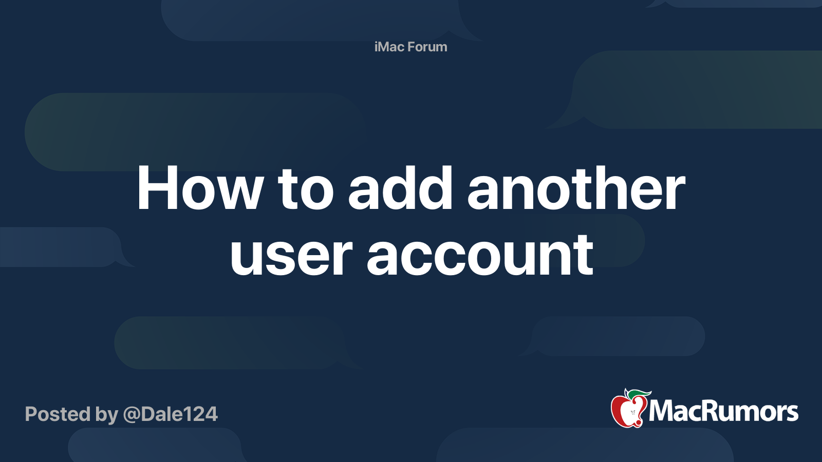 how-to-add-another-user-account-macrumors-forums