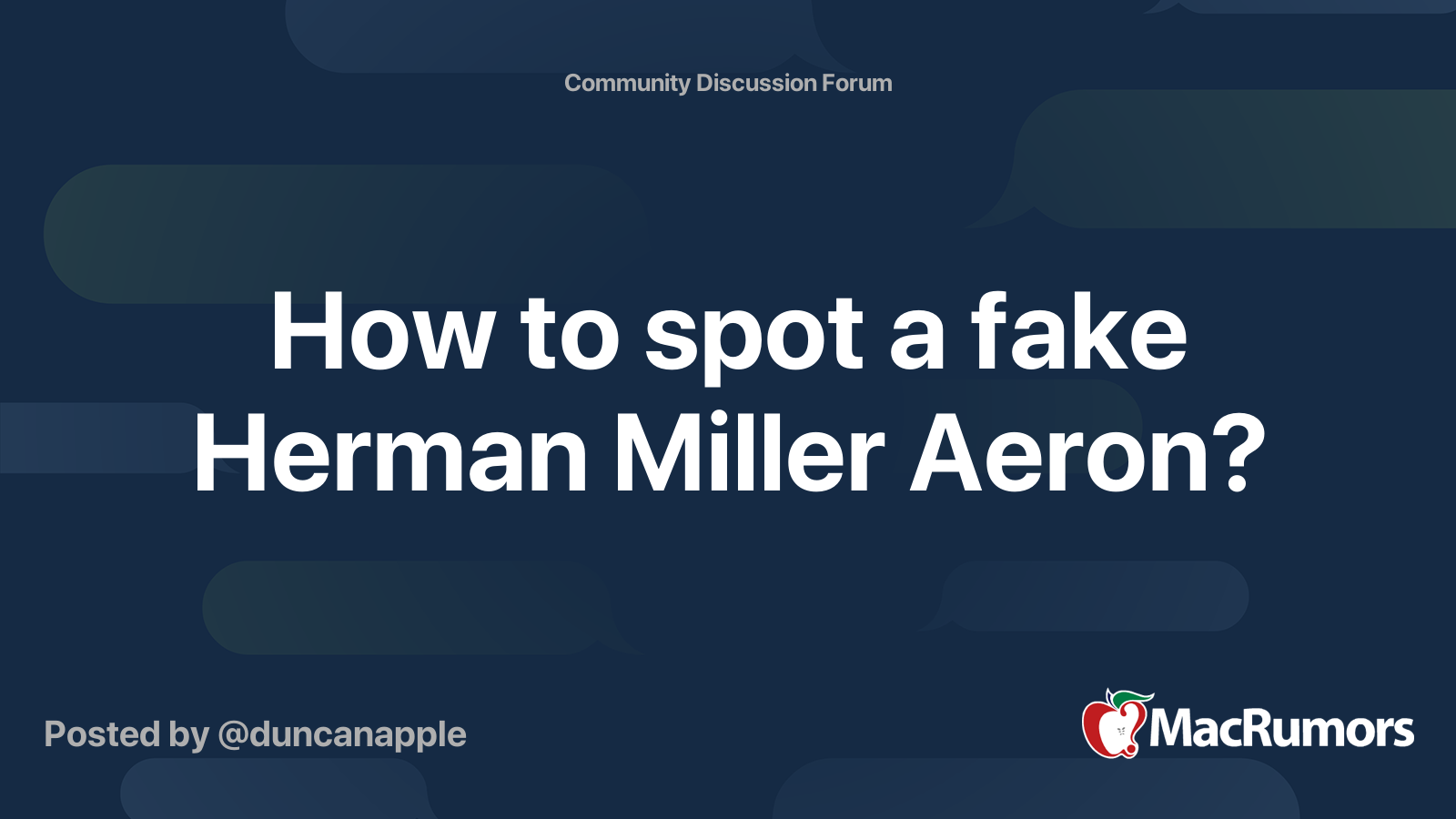 How to spot a fake herman miller best sale aeron chair