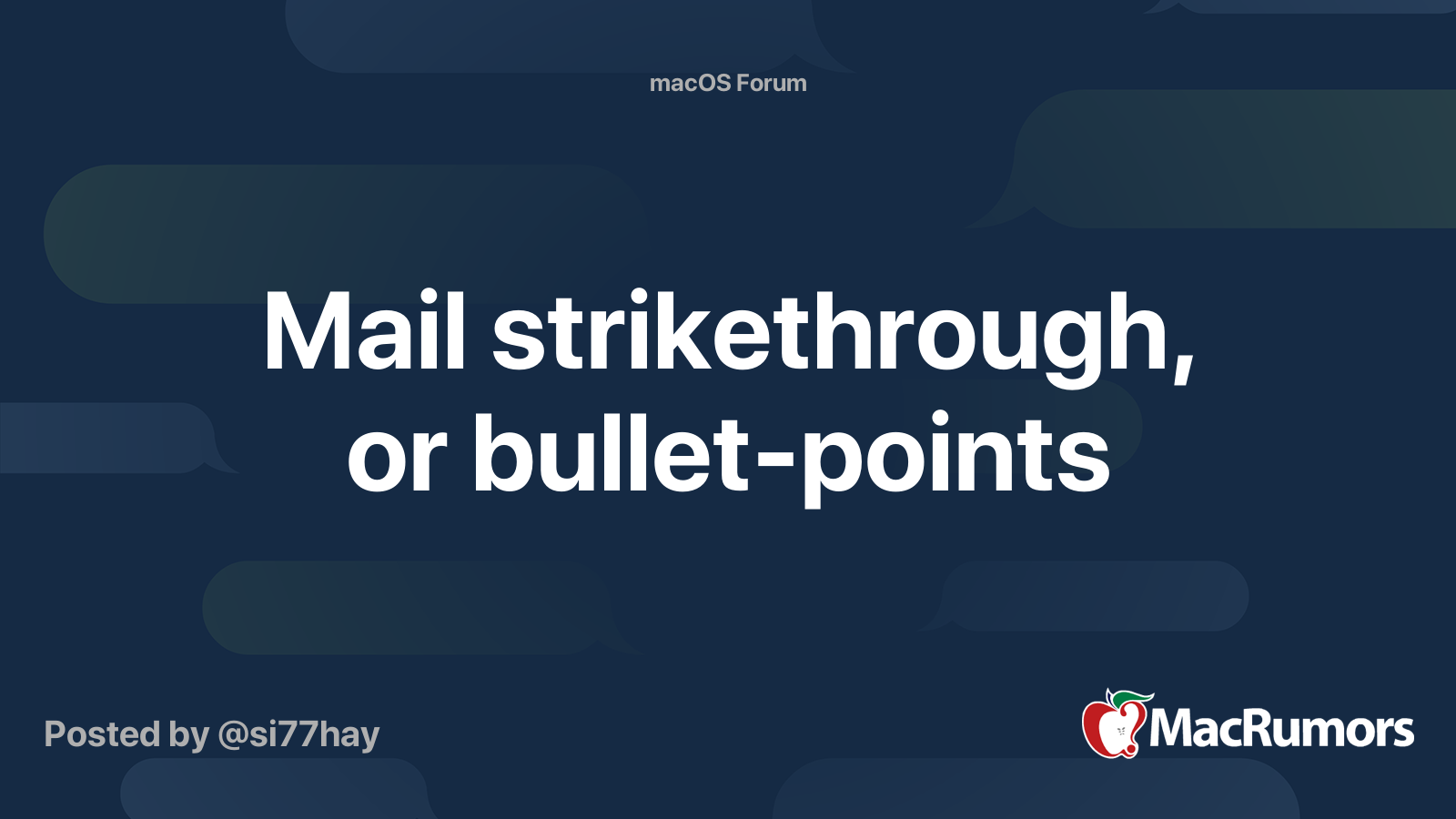 mailbird strikethrough