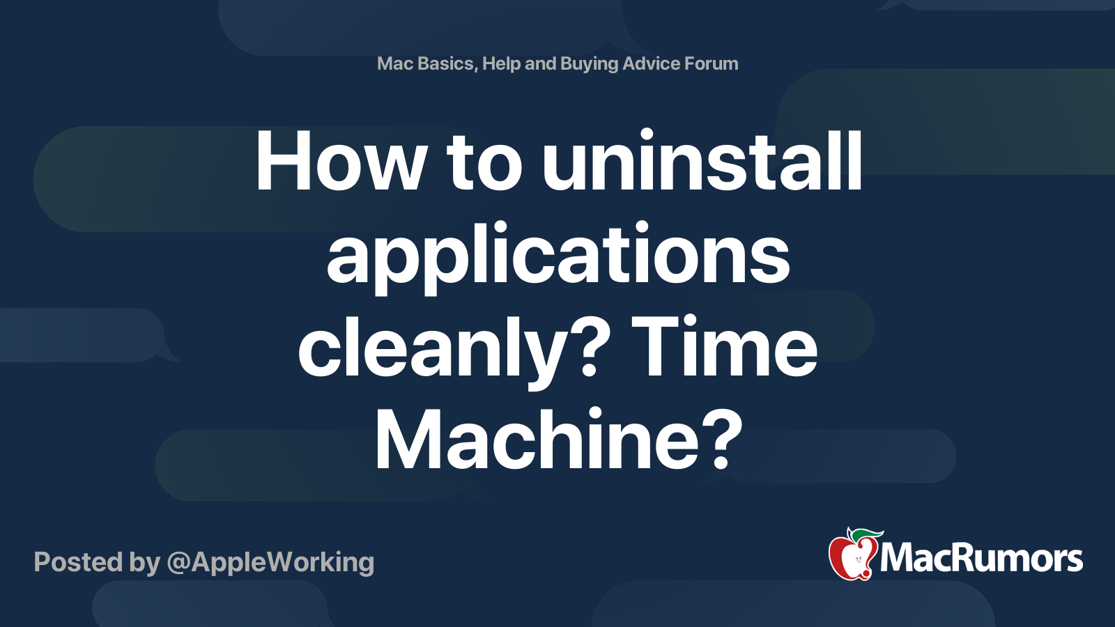 Restore Mac Via Time Machine Unwanted Apps