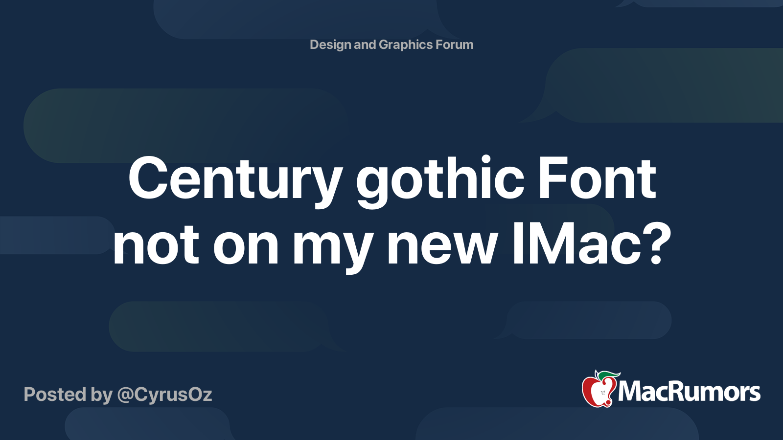 Century Gothic Bold Free Download Mac