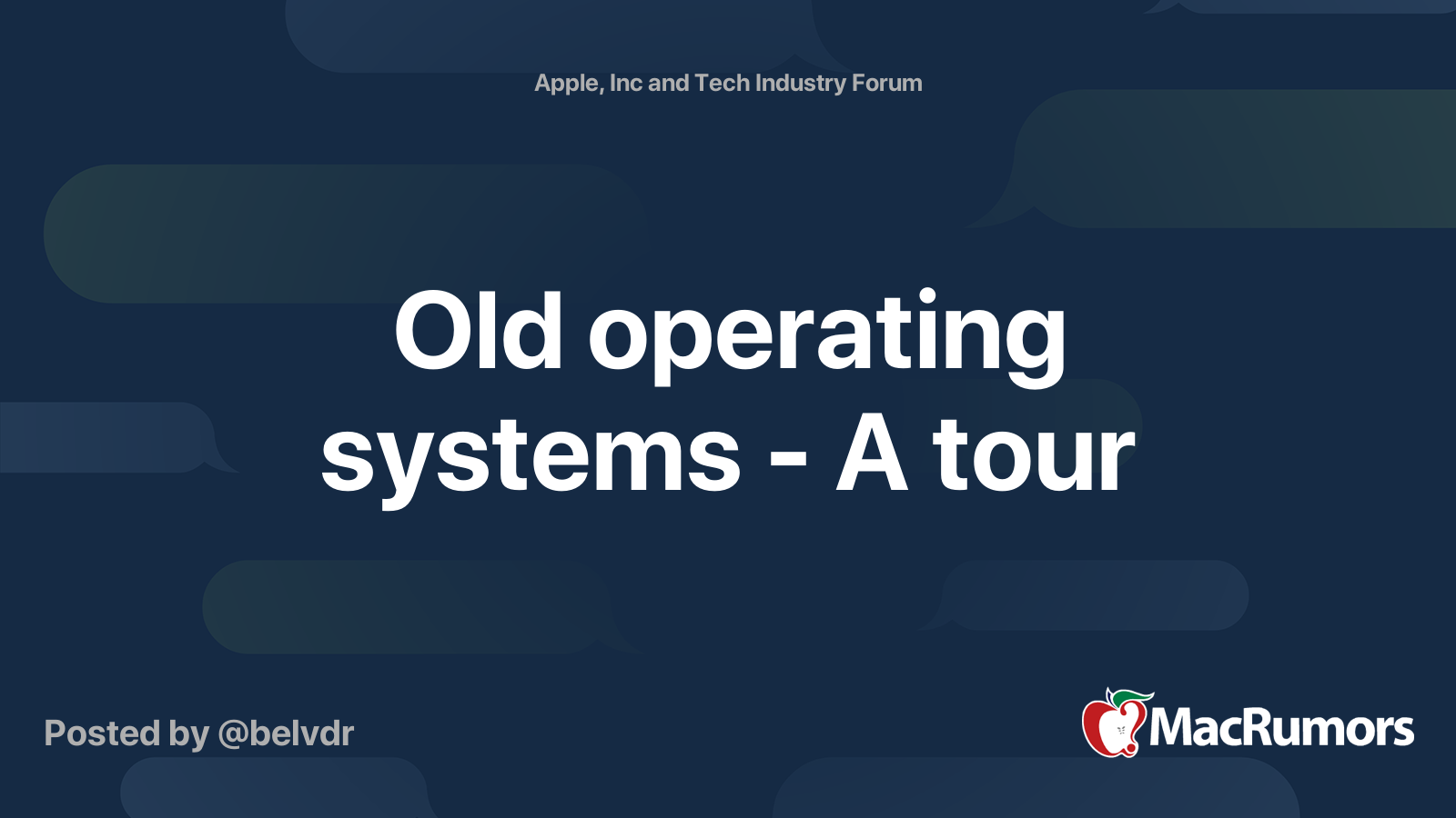 Old operating systems A tour MacRumors Forums