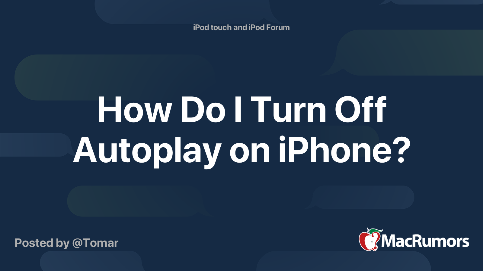 how-do-i-turn-off-autoplay-on-iphone-macrumors-forums