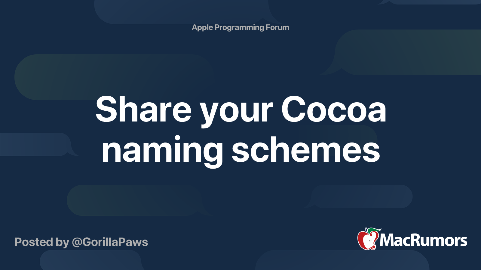 share-your-cocoa-naming-schemes-macrumors-forums