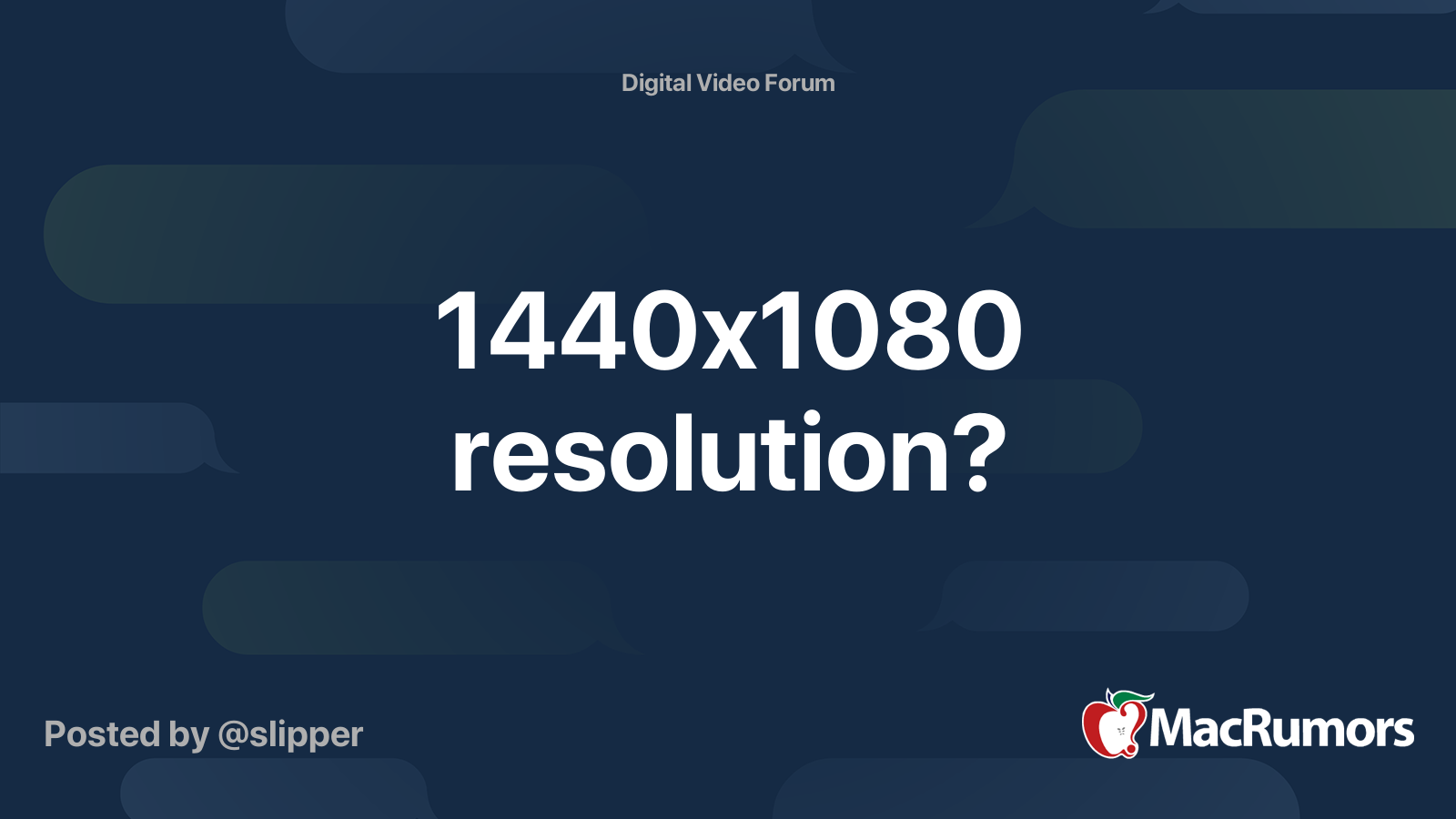 1440x1080 Resolution Macrumors Forums