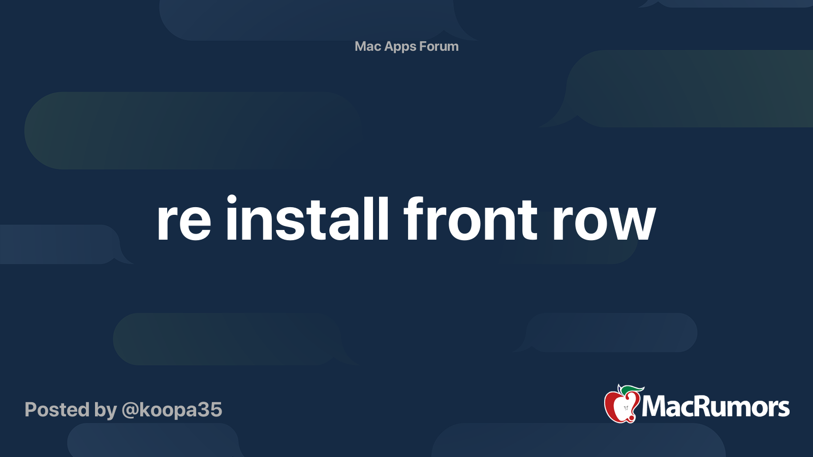front row mac download free