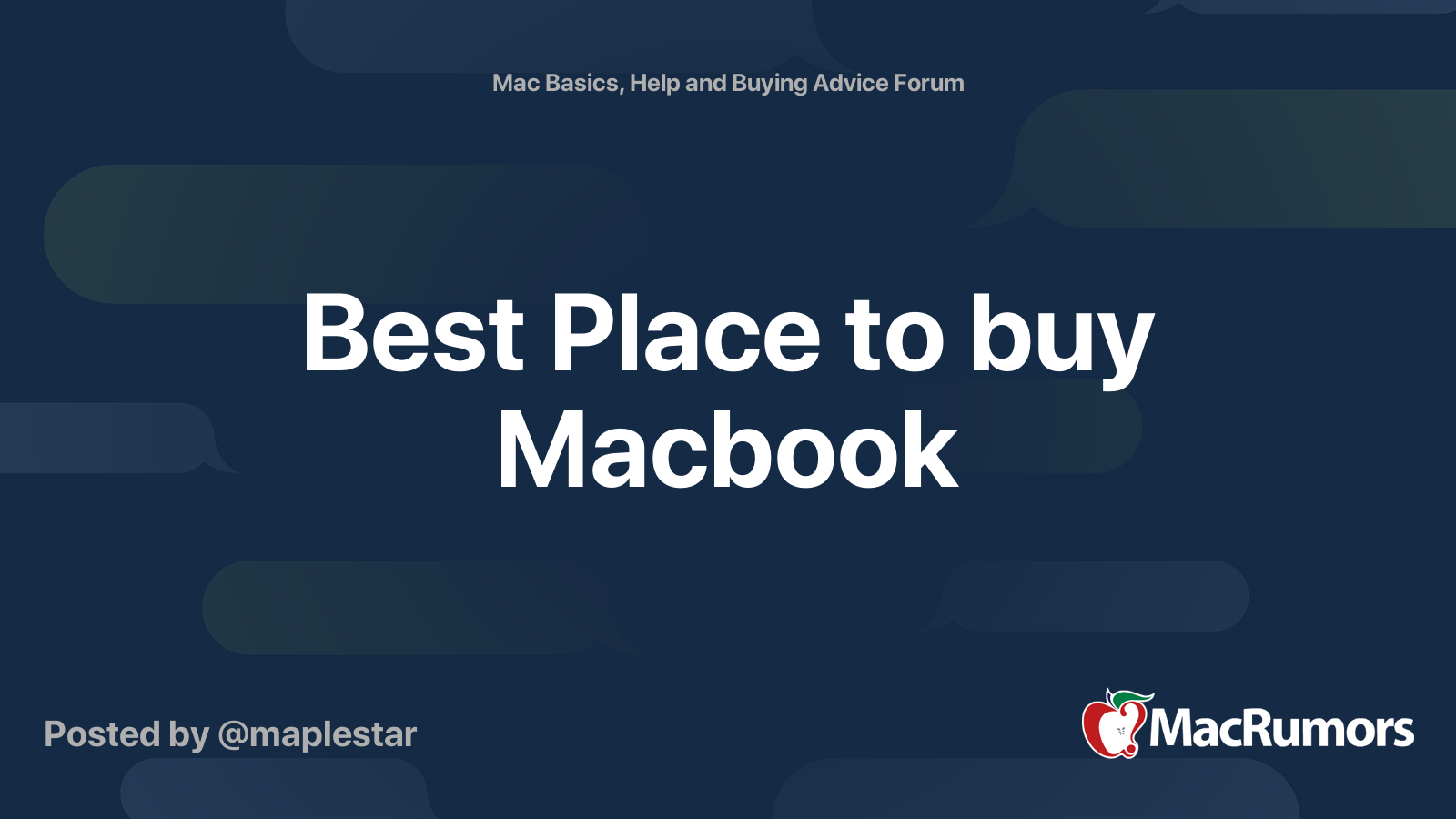 Best Place to buy Macbook | MacRumors Forums