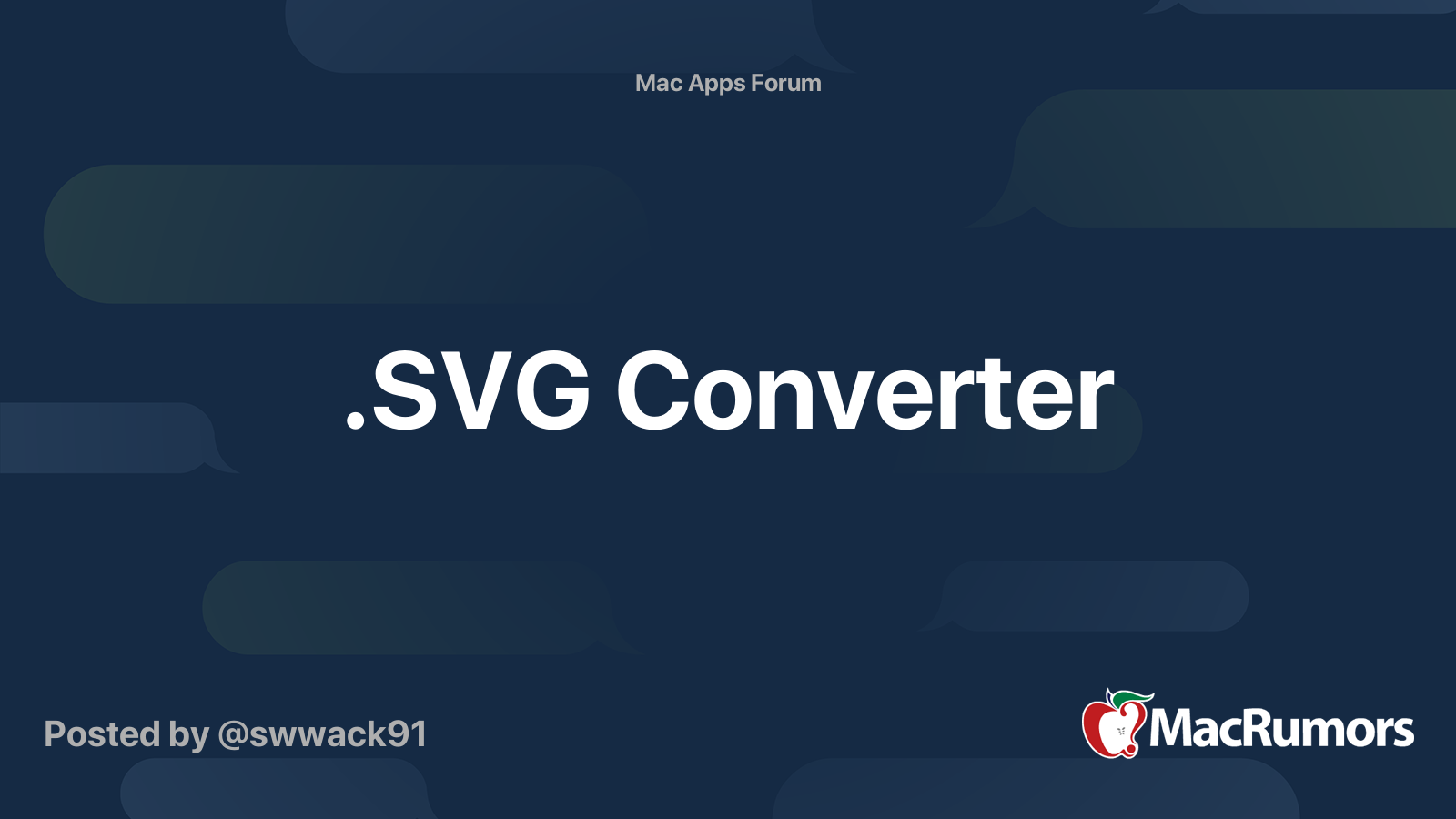 Download Svg Converter Macrumors Forums