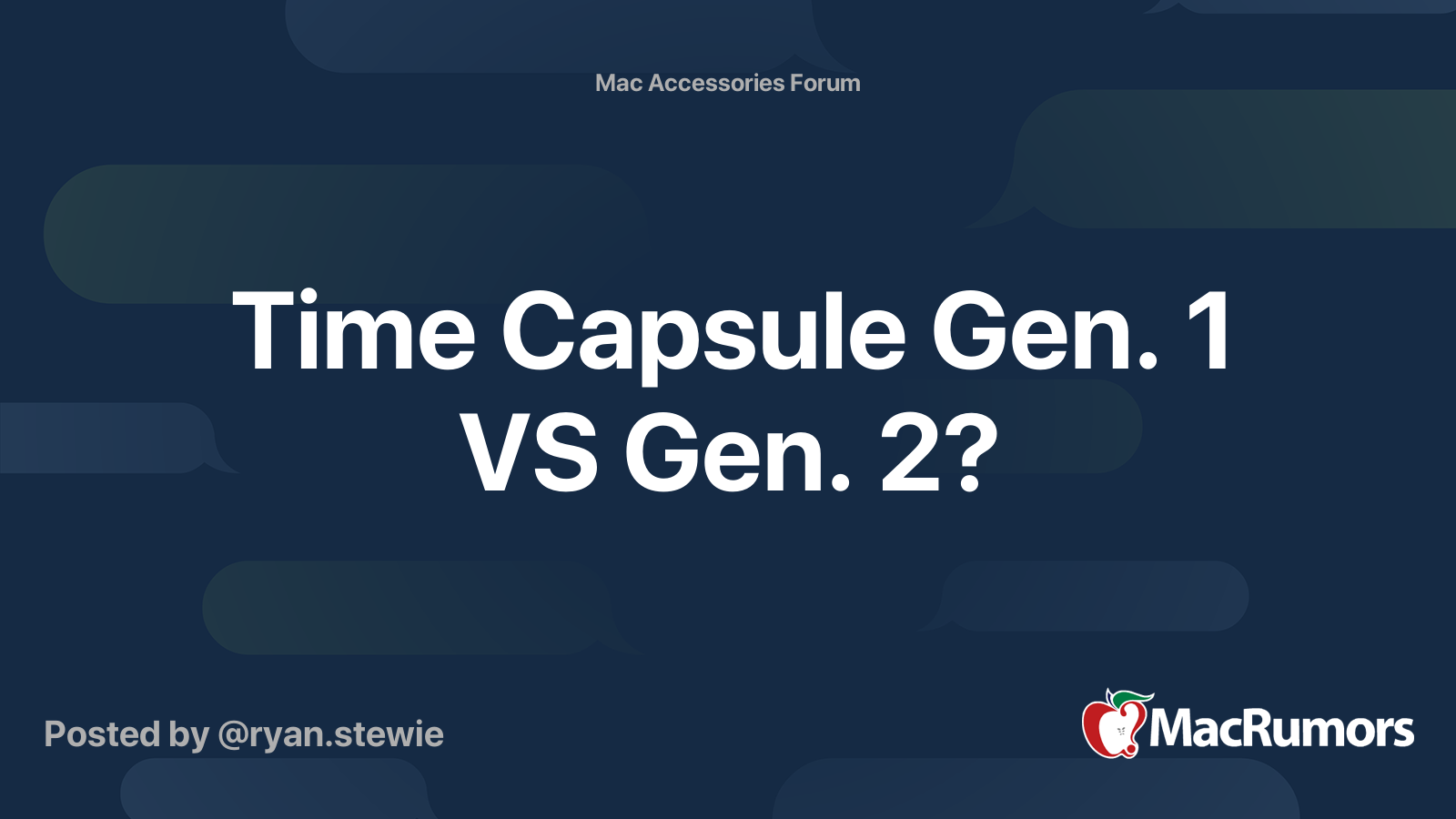 Time Capsule Gen. 1 VS Gen. 2? | MacRumors Forums