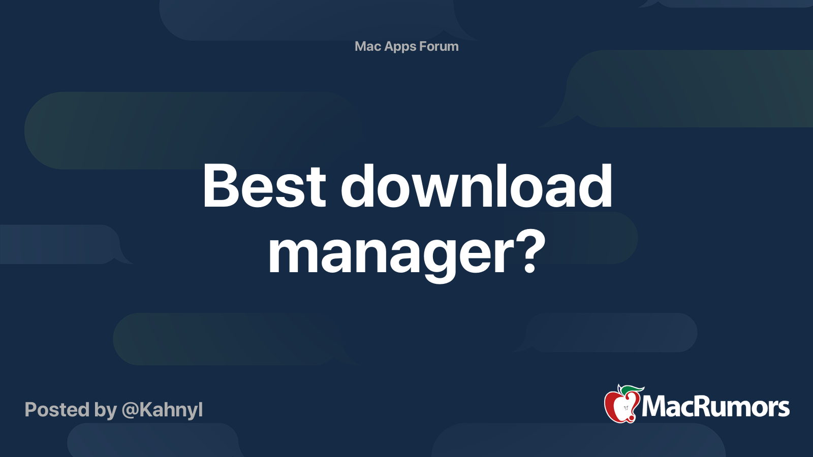 Best Download Manager Macrumors Forums