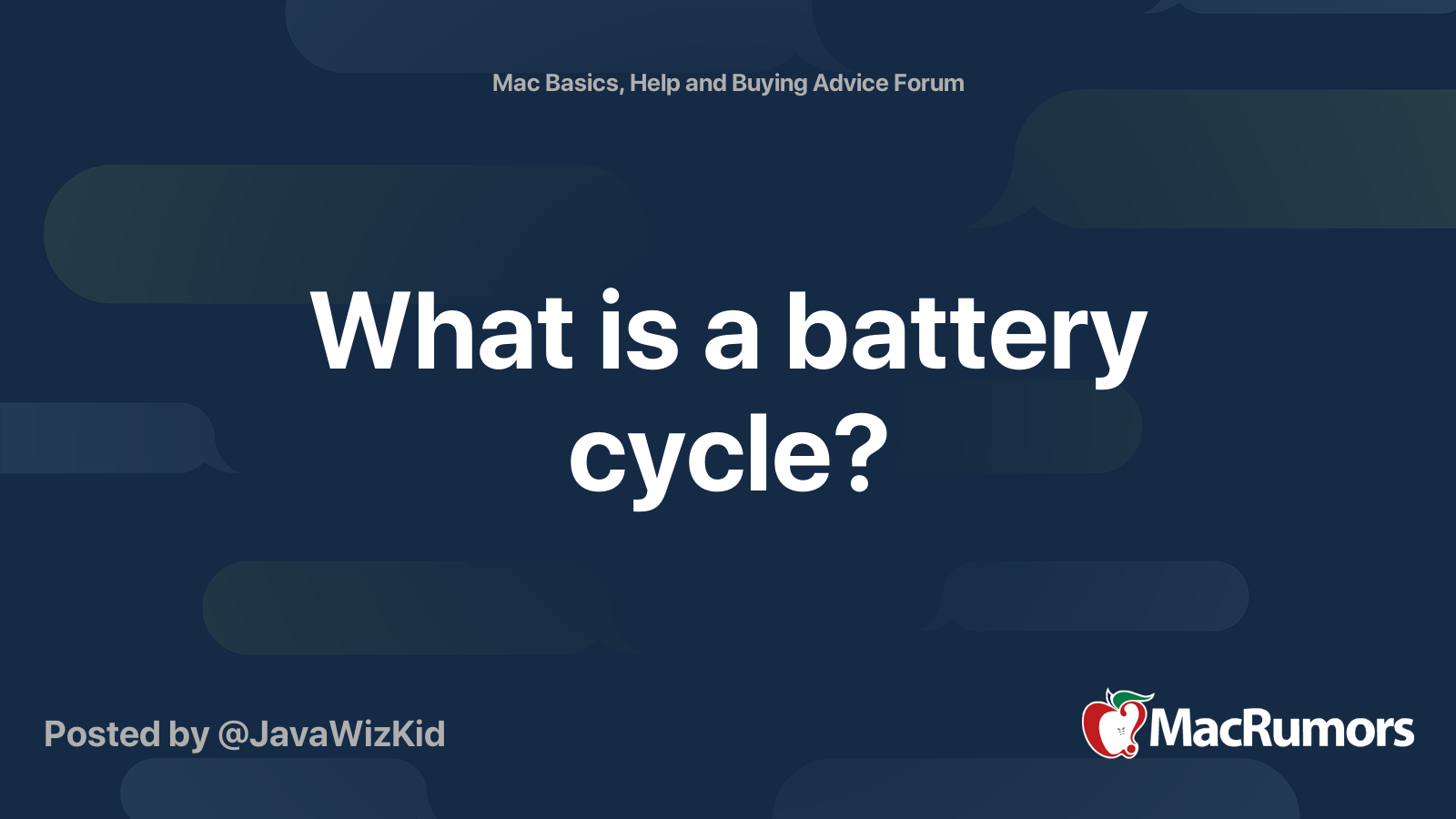 what-is-a-battery-cycle-macrumors-forums