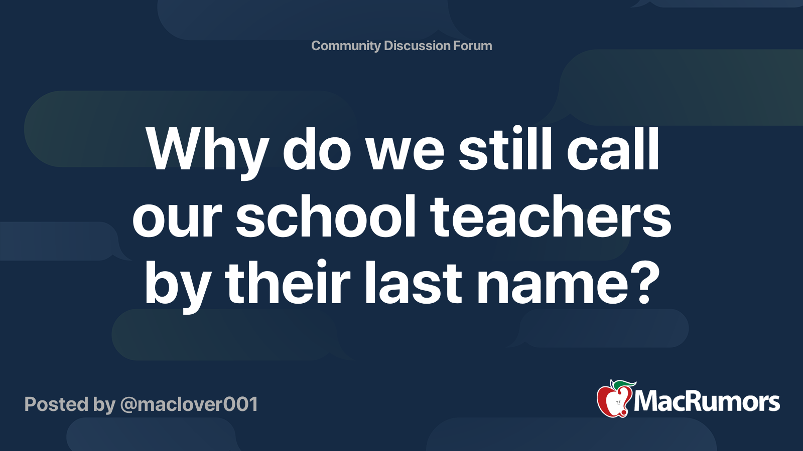 why is it rude to call teachers by first name