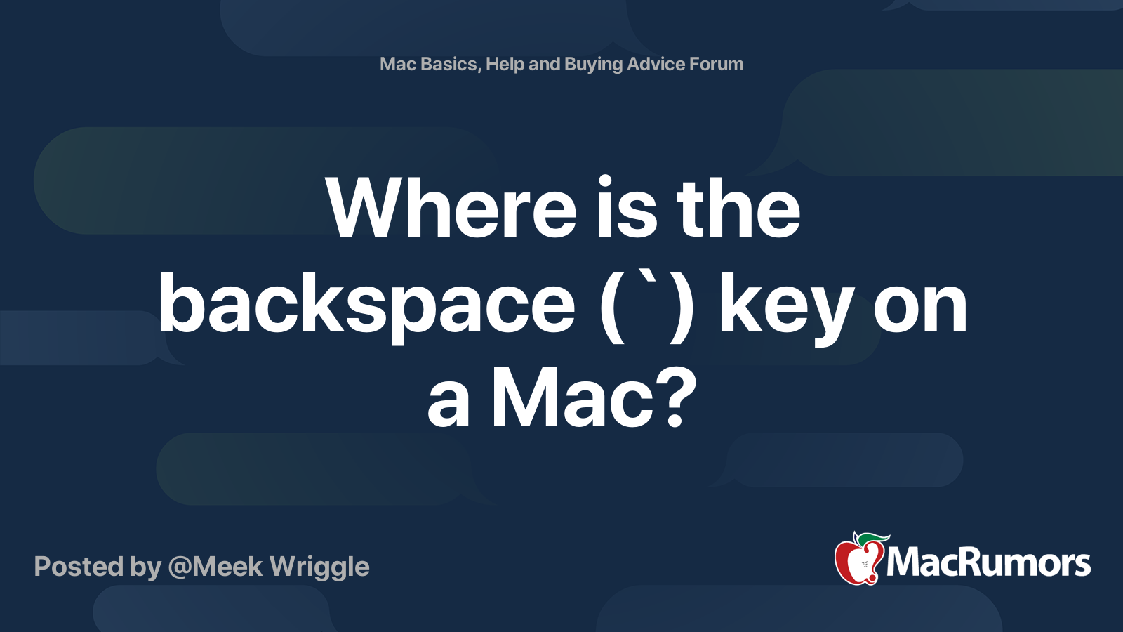 where-is-the-backspace-key-on-a-mac-macrumors-forums