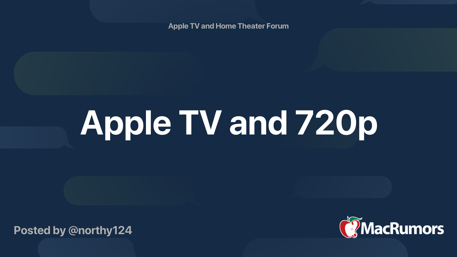 Apple Tv And 720p Macrumors Forums