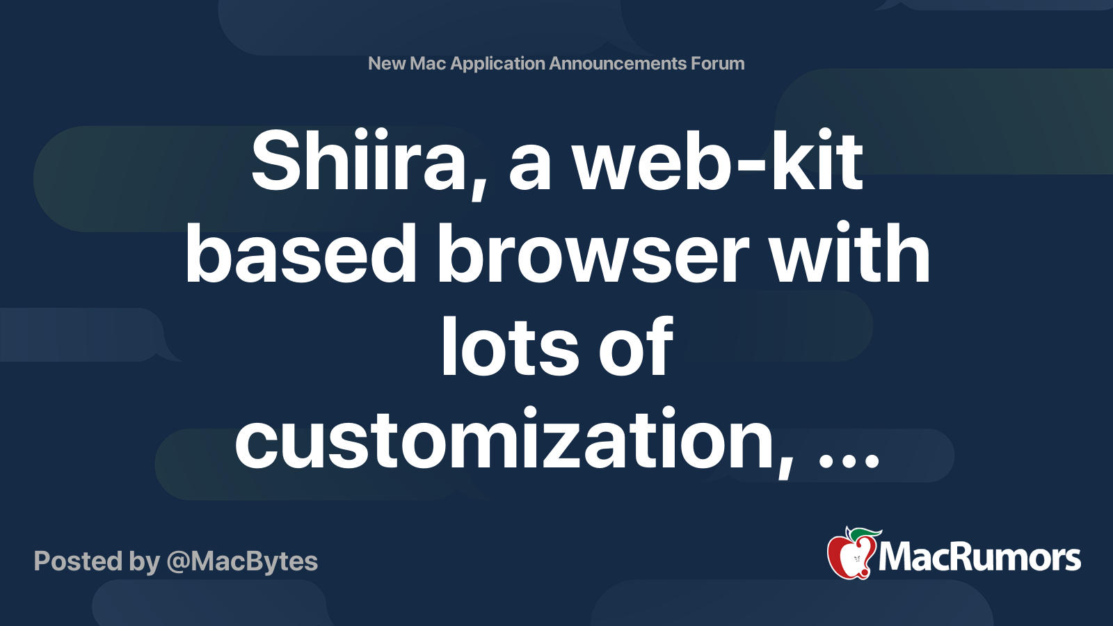 shiira web browser