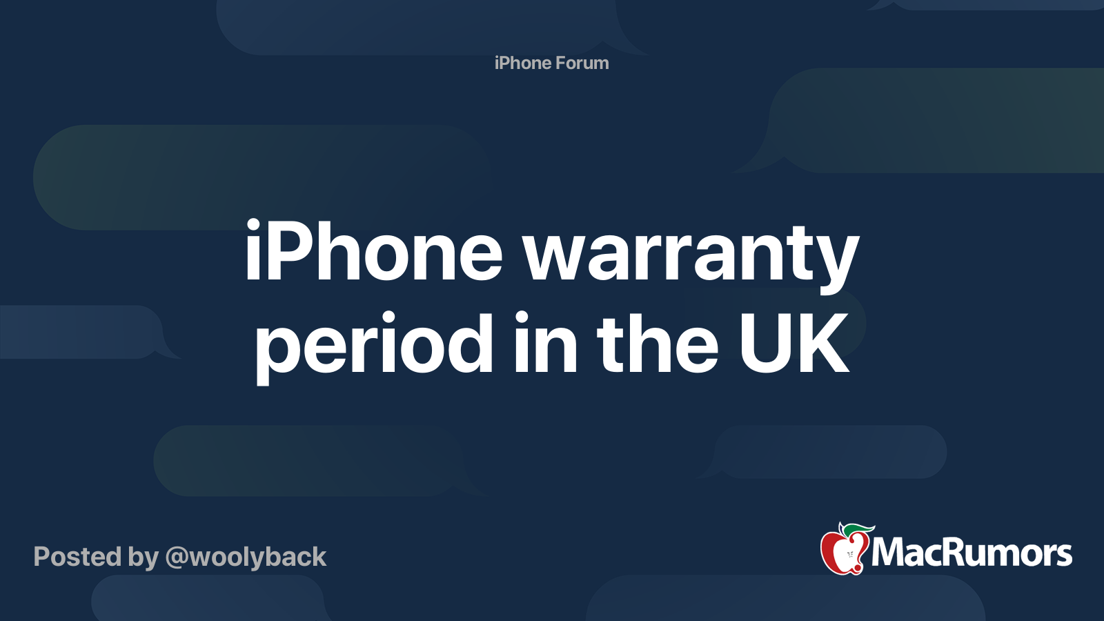 iPhone warranty period in the UK MacRumors Forums