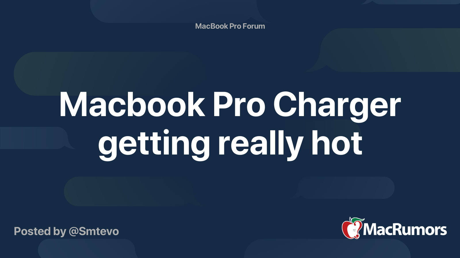 Macbook Pro Charger getting really hot MacRumors Forums
