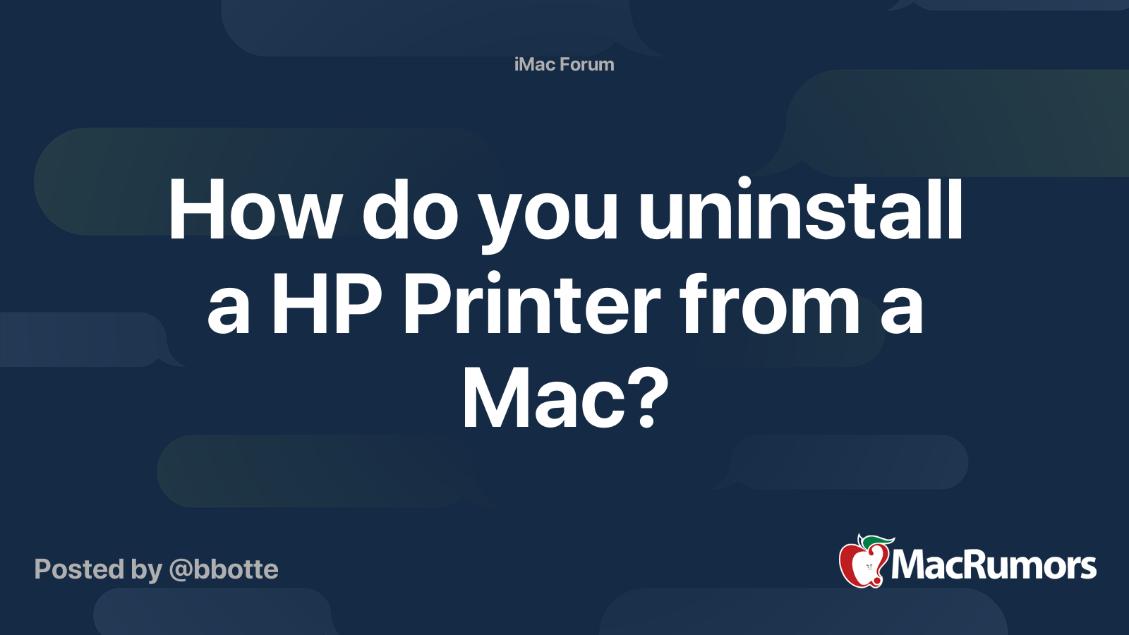 how-do-you-uninstall-a-hp-printer-from-a-mac-macrumors-forums