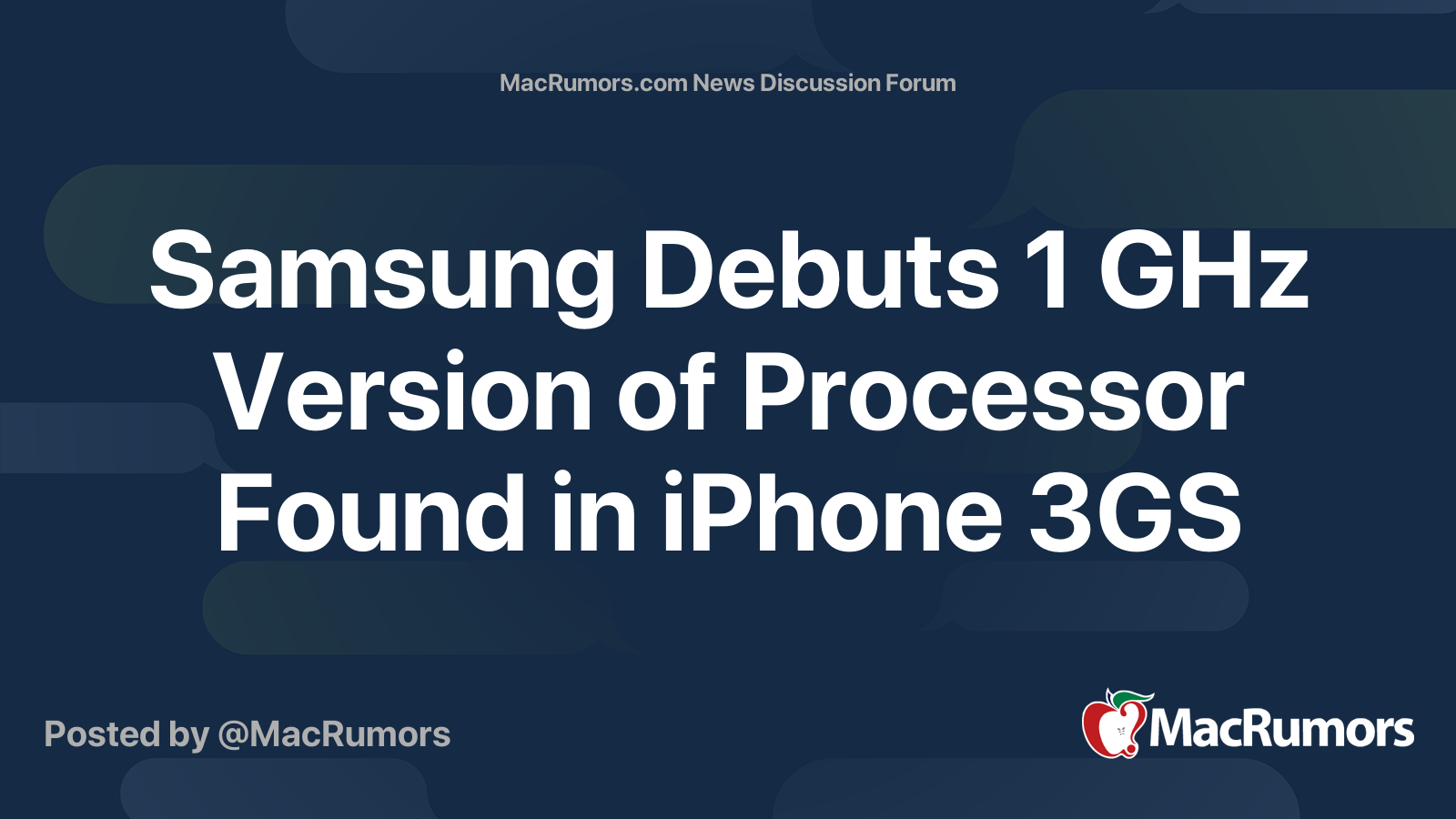 Samsung Debuts 1 GHz Version of Processor Found in iPhone 3GS ...