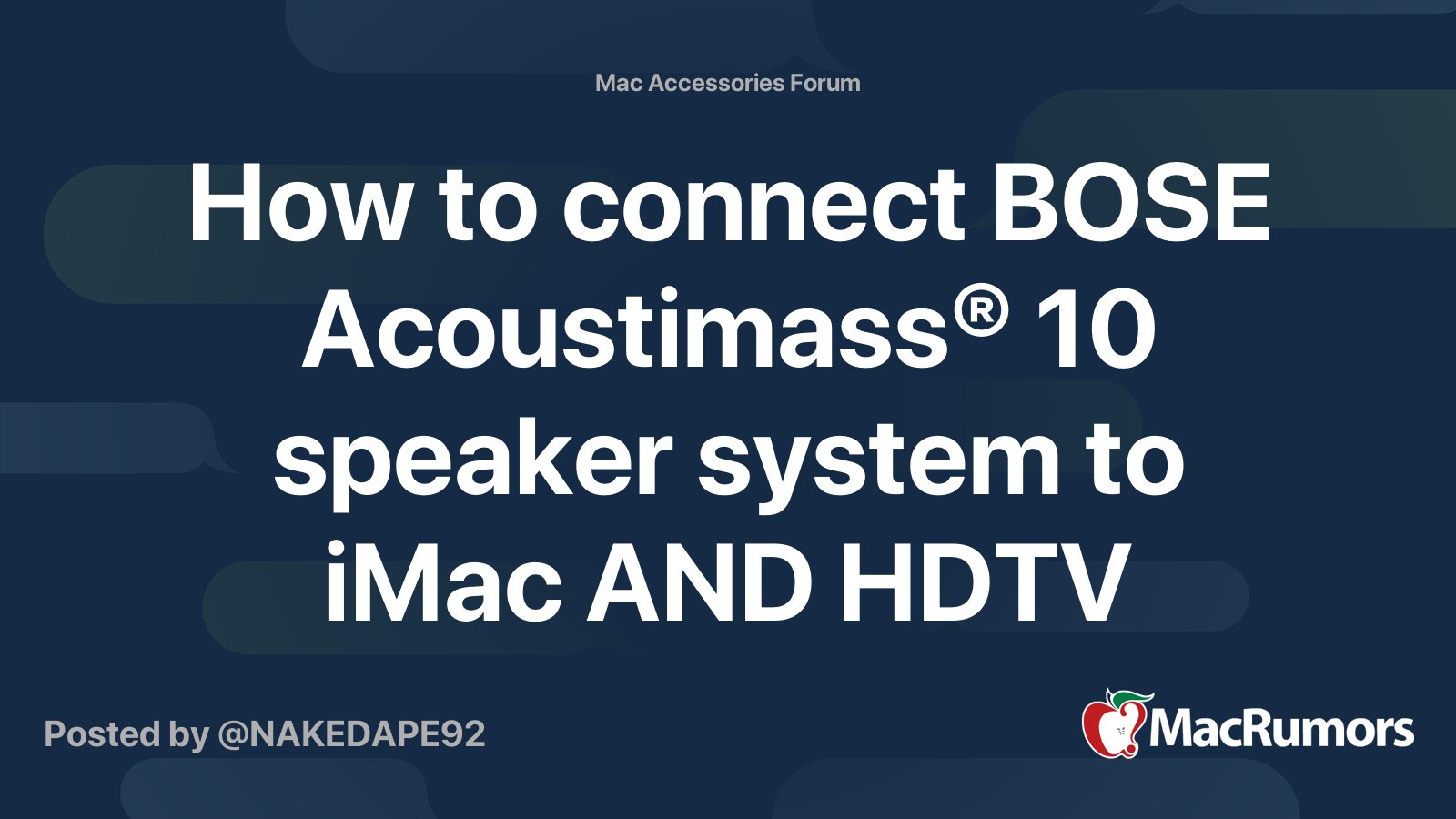 Bose acoustimass best sale 10 connections