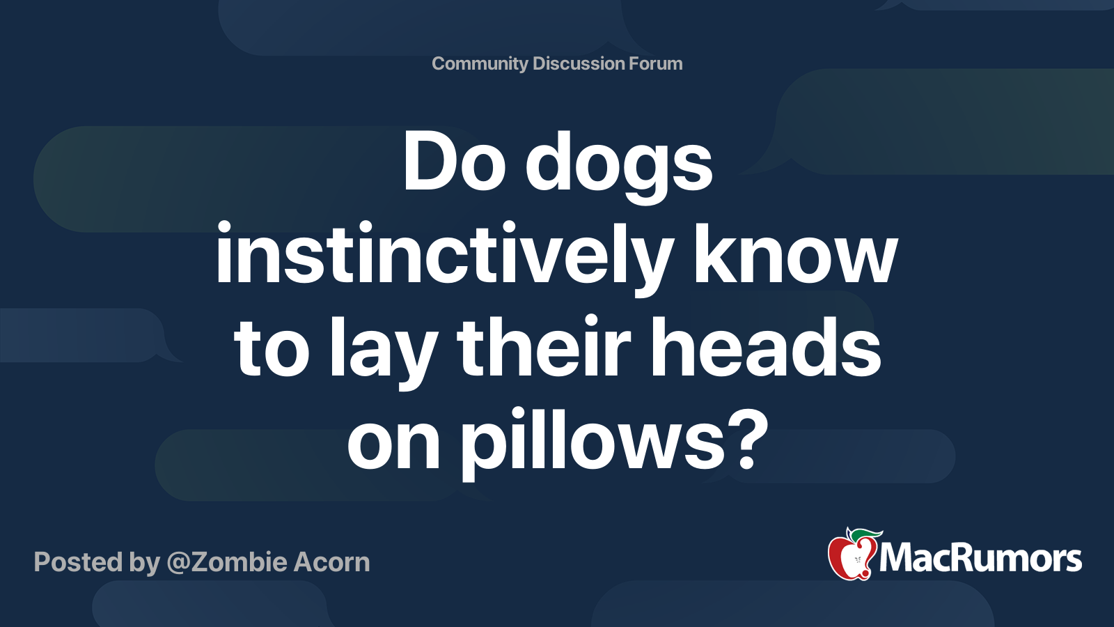 do dogs use pillows