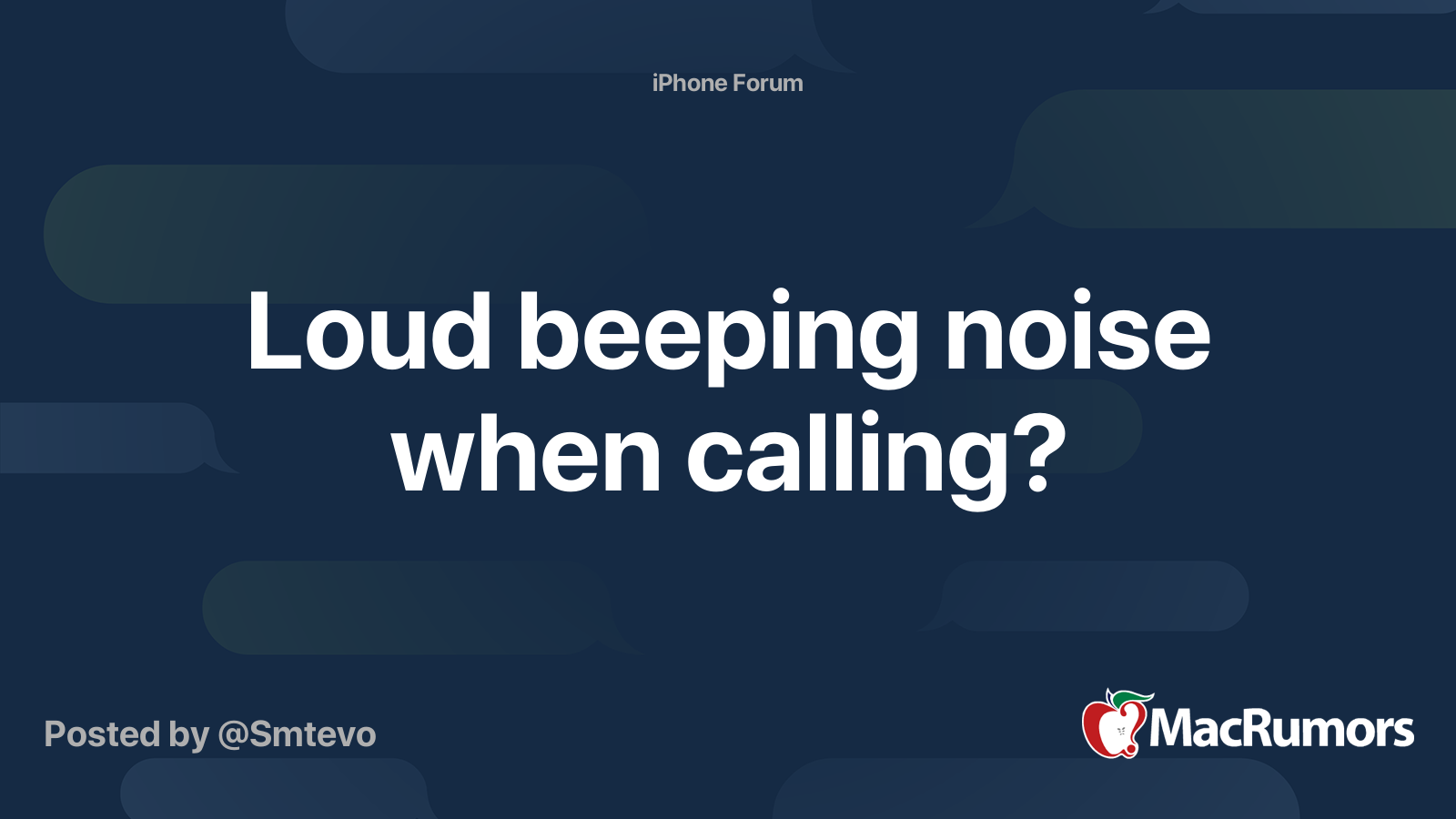 call beeping noise