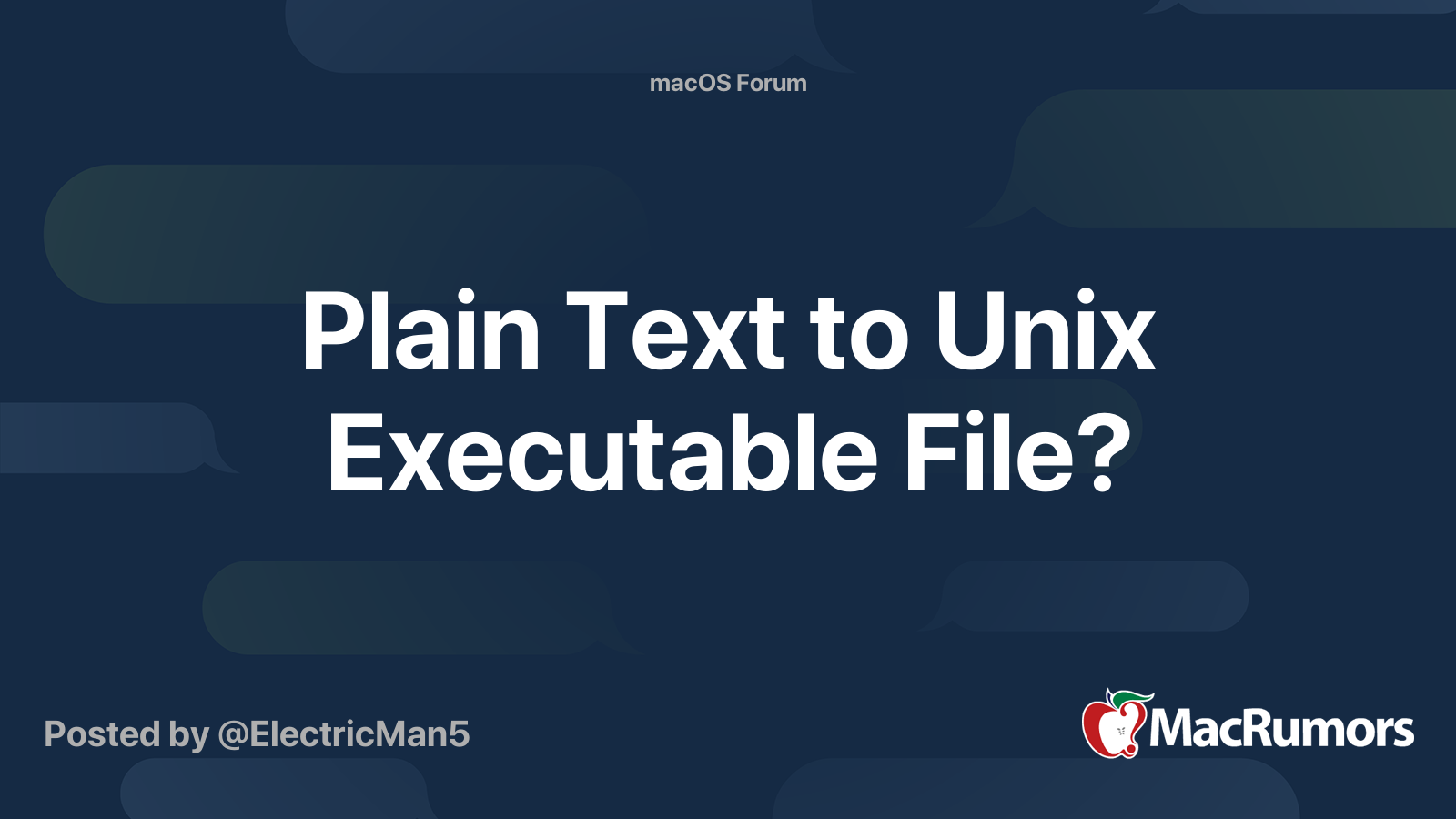 Run unix executable on mac