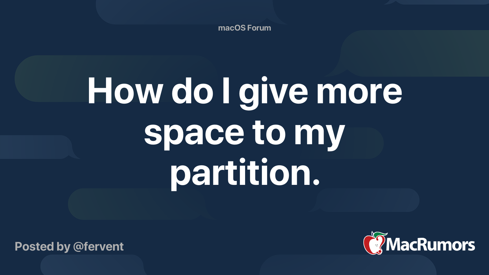 how-do-i-give-more-space-to-my-partition-macrumors-forums