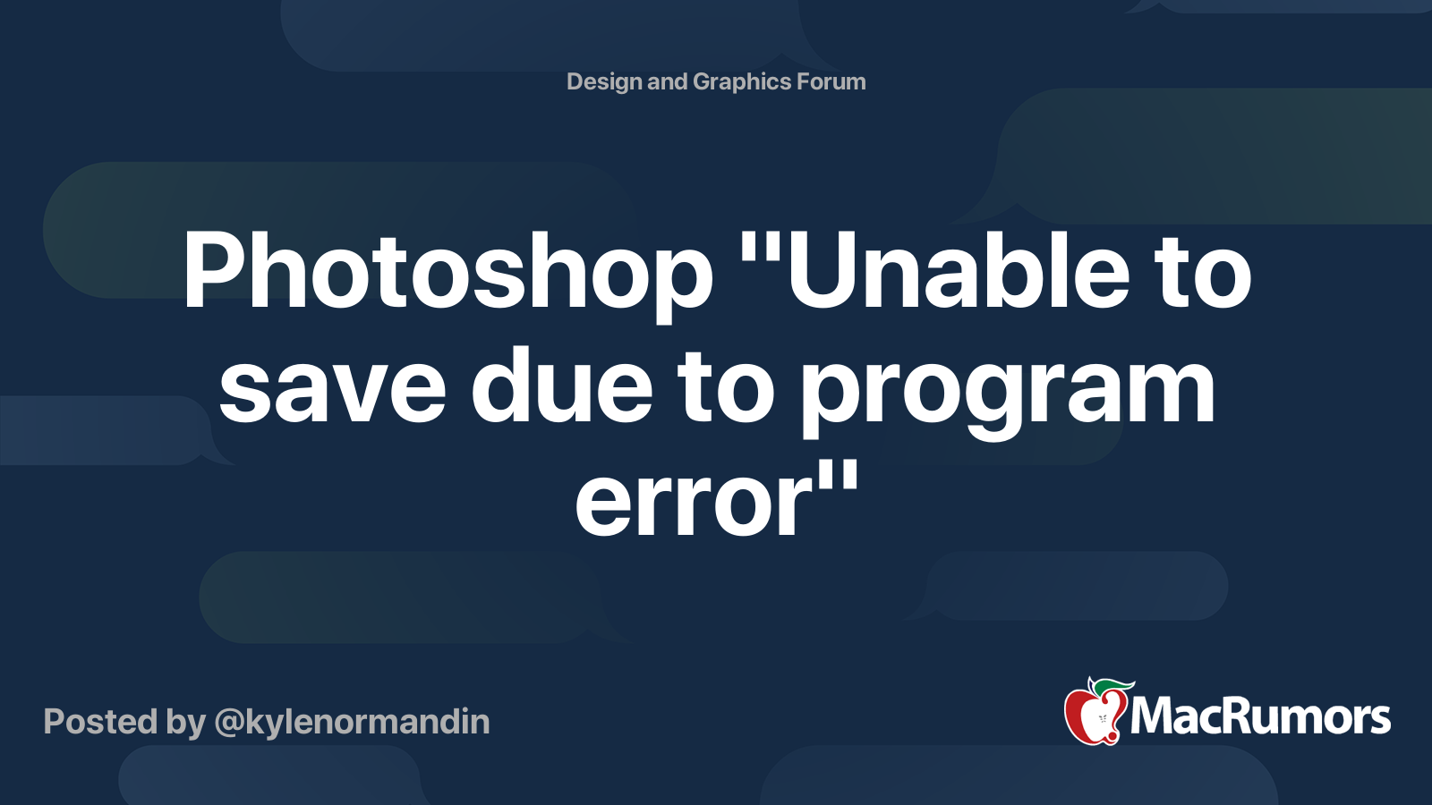 photoshop unable to save due to