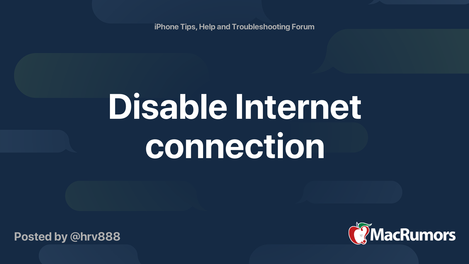 disable-internet-connection-macrumors-forums