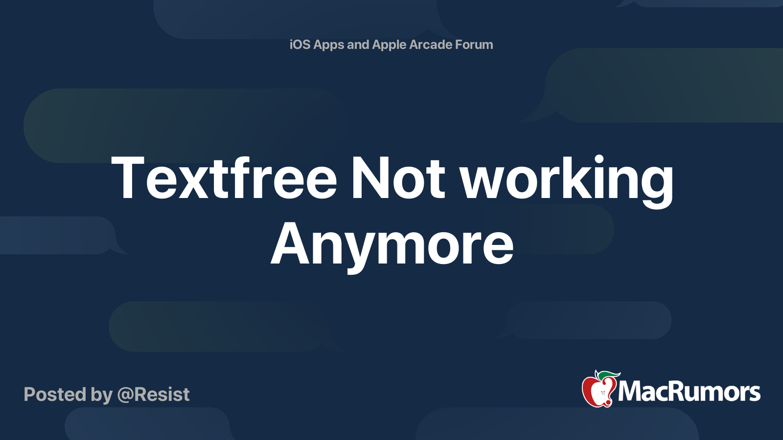 Textfree Not working Anymore MacRumors Forums