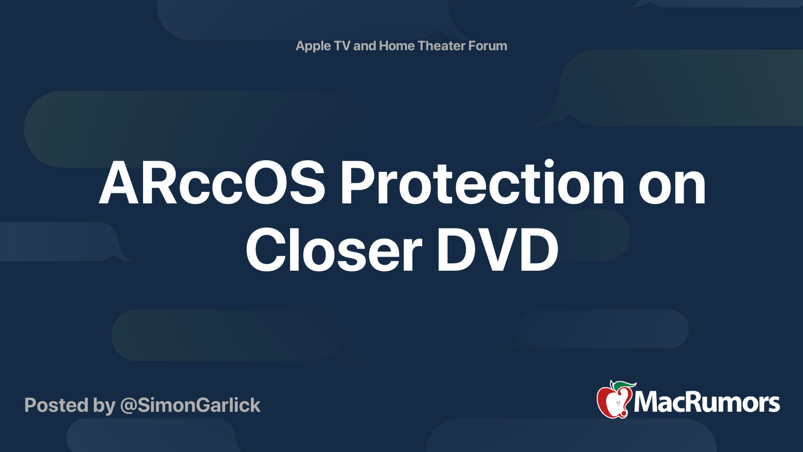 Arccos Protection On Closer Dvd Macrumors Forums